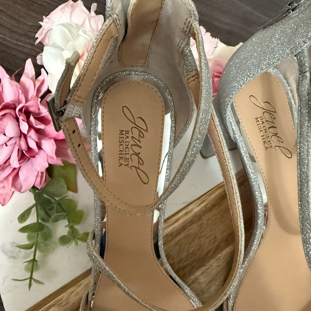 Jewel Badgley Mischka - Devorah Evening Sandals - Size 9 - NWOB - Picture 6 of 7